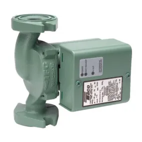 009-VDTF5 | Circulator Pump (Variable Speed) | Cast Iron | 1/8 HP | 115V | Single Phase | 1.33A | 3250 RPM | Flanged | 52 GPM | 14.5ft Max Head | 125 PSI Max Press. | Series 009 | Taco