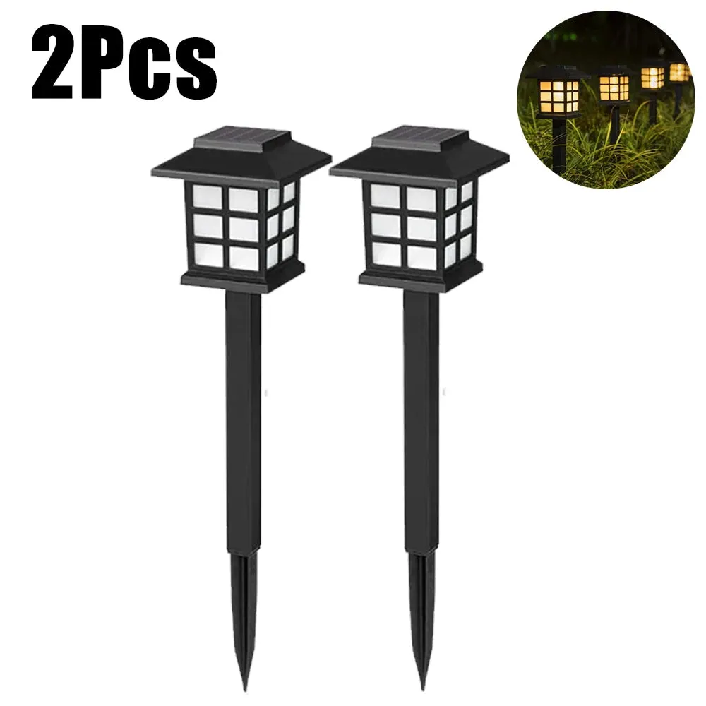 1/2/4pcs Led Lawn Lamp Solar Pathway Lights Landscape Waterproof Outdoor Yard Buried Decoration Night Lights Garden Floor Lamp