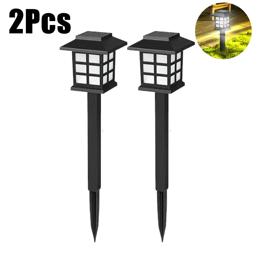 1/2/4pcs Led Lawn Lamp Solar Pathway Lights Landscape Waterproof Outdoor Yard Buried Decoration Night Lights Garden Floor Lamp