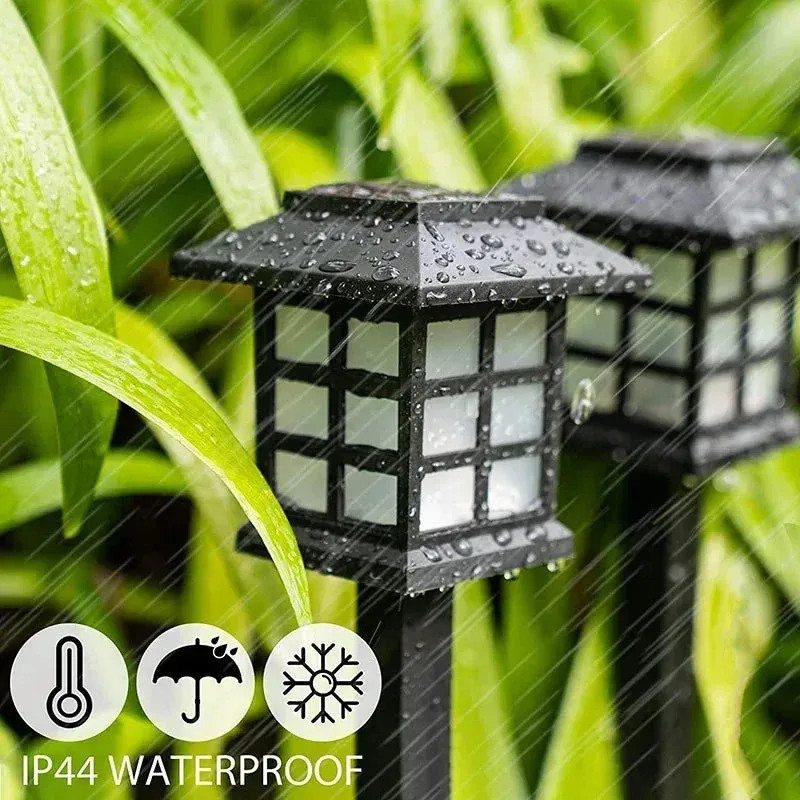 1/2/4pcs Led Lawn Lamp Solar Pathway Lights Landscape Waterproof Outdoor Yard Buried Decoration Night Lights Garden Floor Lamp