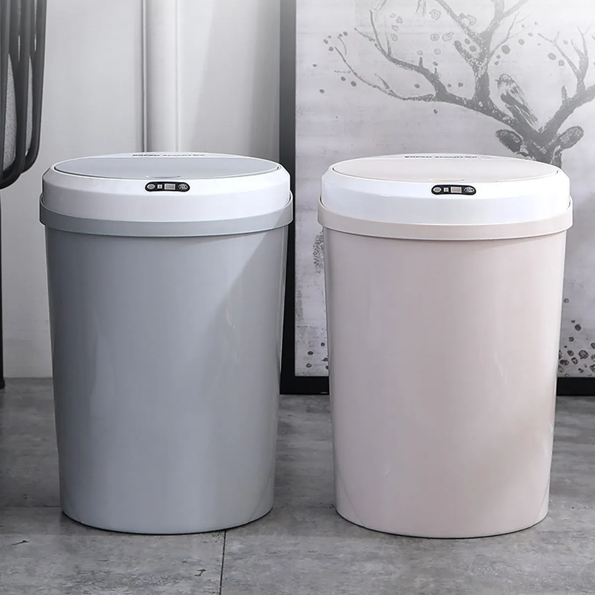 12L Automatic Smart Trash Can Auto Sensor Waste Bin for Kitchen Bathroom Living Room Office