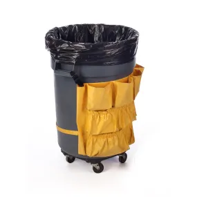 16" x 14" x 36" x 2 mil 30 Gallon Black Eco-Manufactured Plastic Heavyweight Trash Can Liners (Case of 250)