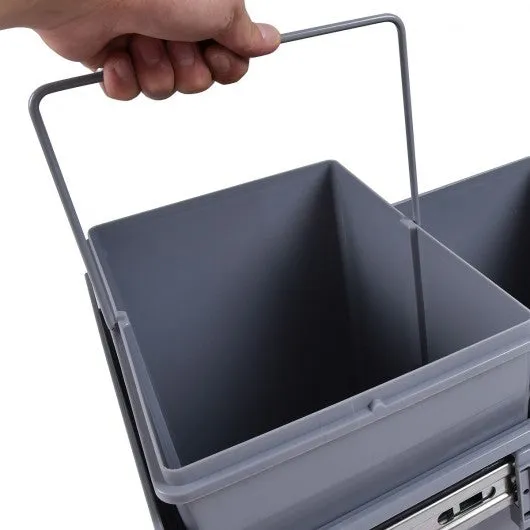 2 Compartment Pull Out Recycling Waste Bin