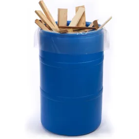 22" x 16" x 60" x 3 mil 60 Gallon Clear Eco-Manufactured Plastic Heavyweight Trash Can Liners (Case of 100)