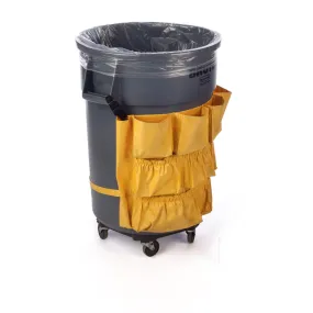 23" x 10" x 40" x 4 mil 33 Gallon Clear Eco-Manufactured Plastic Heavyweight Trash Can Liners (Case of 100)