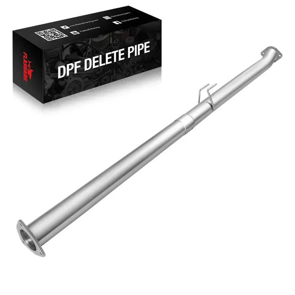 4.0/5.0 Inch 6.7 Powerstroke DPF Delete Race Pipe | Downpipe-Back Exhaust w/Muffler for 2011-2023 Ford F-250, F-350, F-450