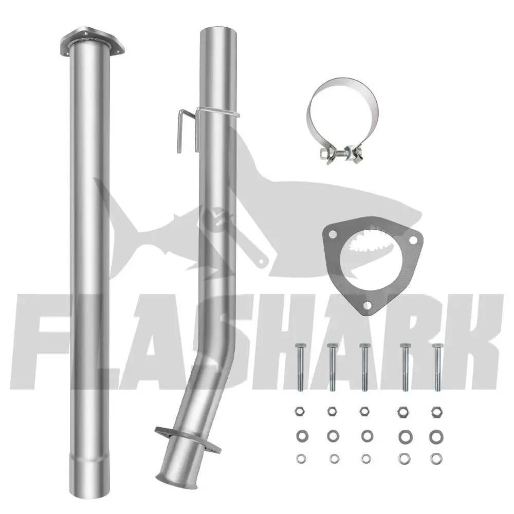 4.0/5.0 Inch 6.7 Powerstroke DPF Delete Race Pipe | Downpipe-Back Exhaust w/Muffler for 2011-2023 Ford F-250, F-350, F-450