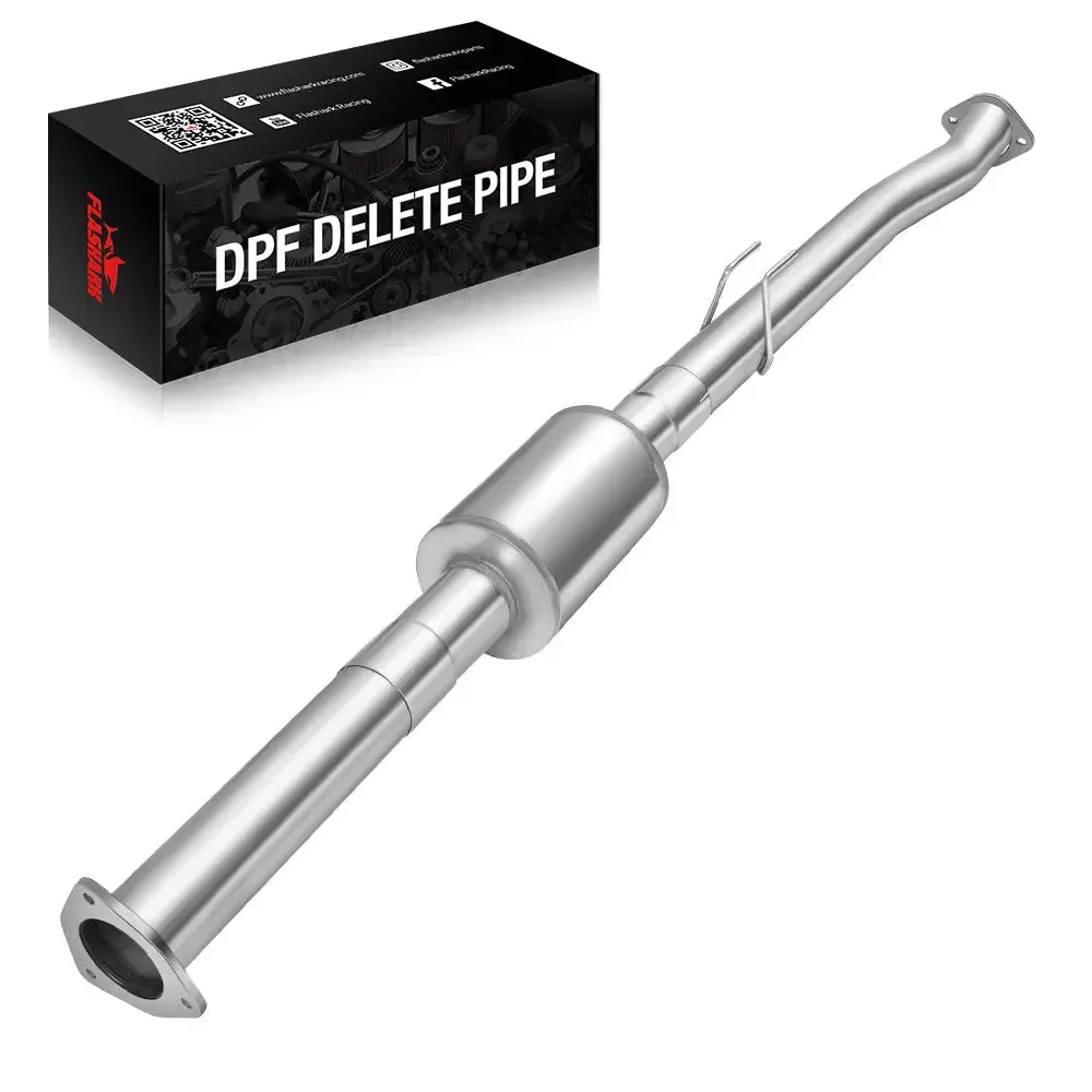 4.0/5.0 Inch 6.7 Powerstroke DPF Delete Race Pipe | Downpipe-Back Exhaust w/Muffler for 2011-2023 Ford F-250, F-350, F-450