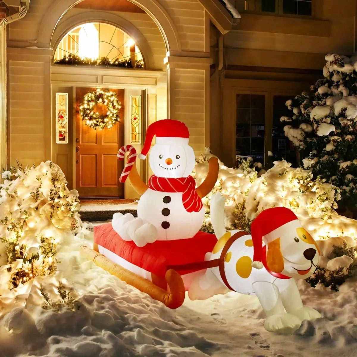 4.8' Ft Season's Sled Holiday Inflatable