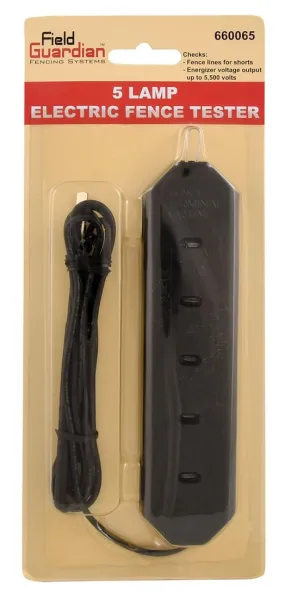 5 Lamp Electric Fence Tester