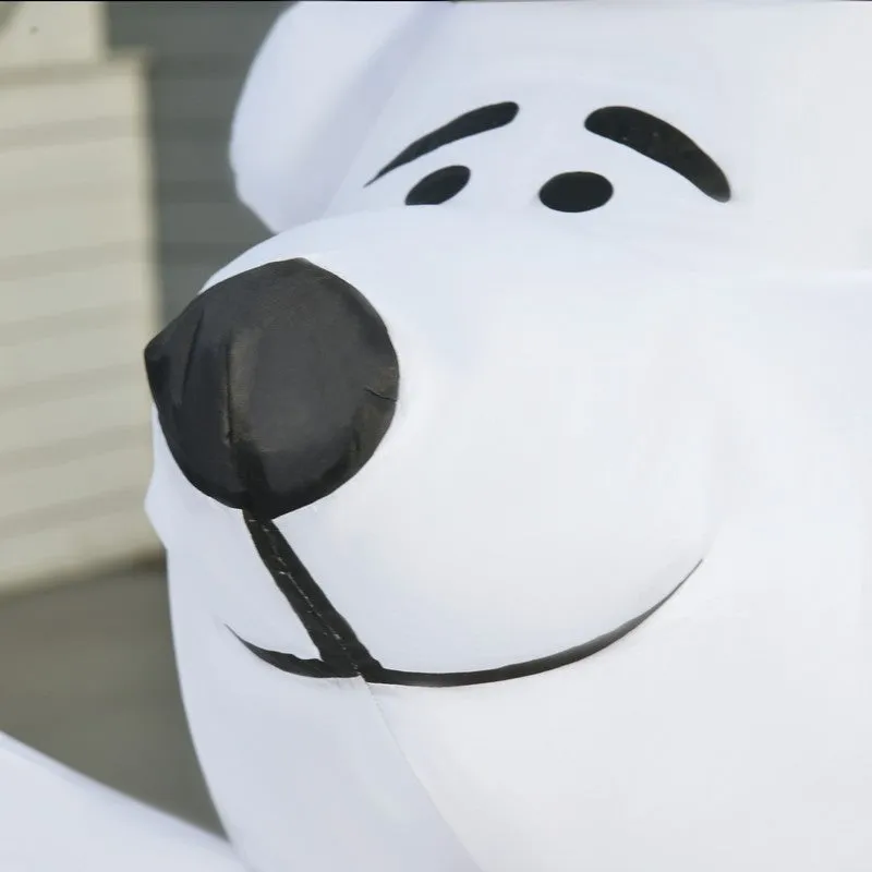 6 Foot Tall Outdoor Inflatable Bear Airblown Projection Holiday Christmas Lawn Décor