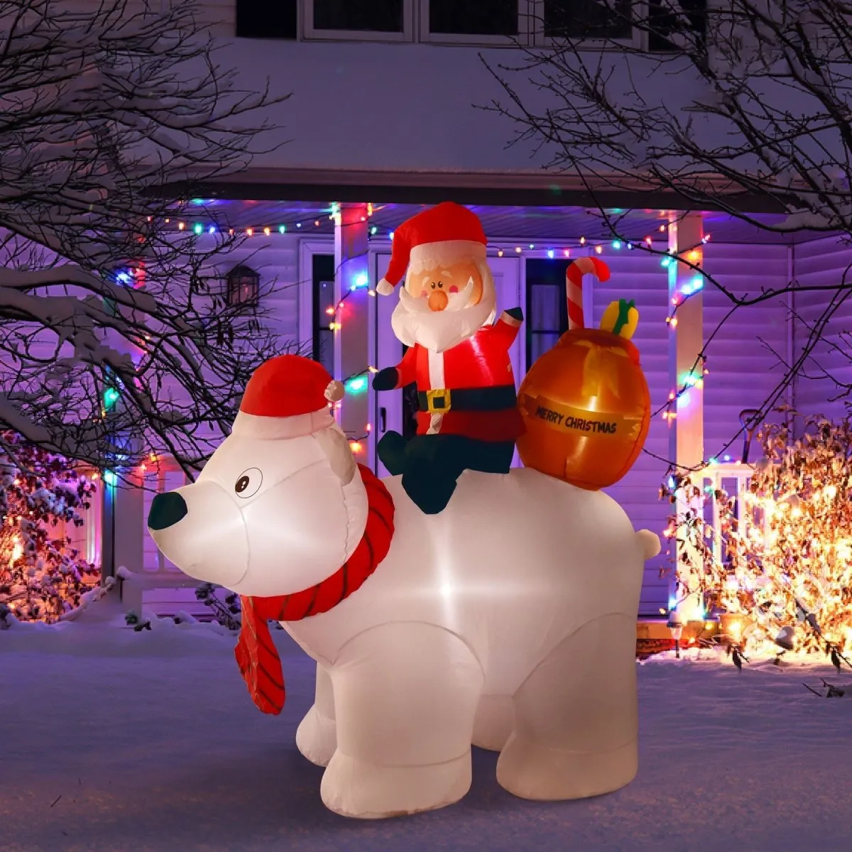 6' Ft Bearing Gifts Holiday Inflatable