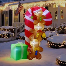 6' Ft Gingerbread Stack Holiday Inflatable