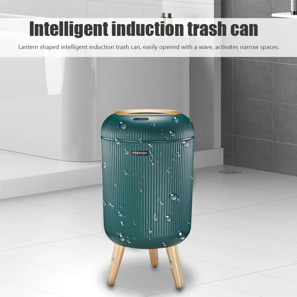 9.5L/10L Smart Dustbin with Lid Automatic Sensor,  Kitchen Trash Bin Electric Garbage Bin for Kitchen/Bedroom/Living Room/Office