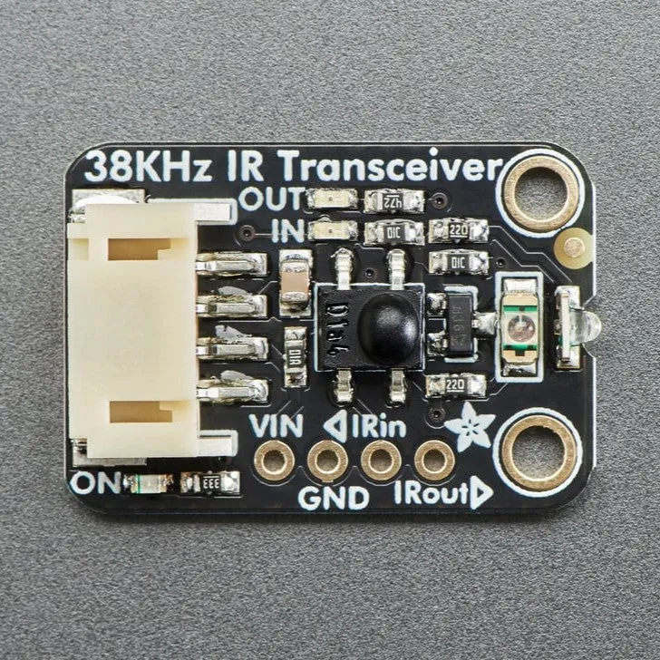 Adafruit Infrared IR Remote Transceiver - STEMMA JST PH 2mm - 940nm Emitter   38KHz Receiver