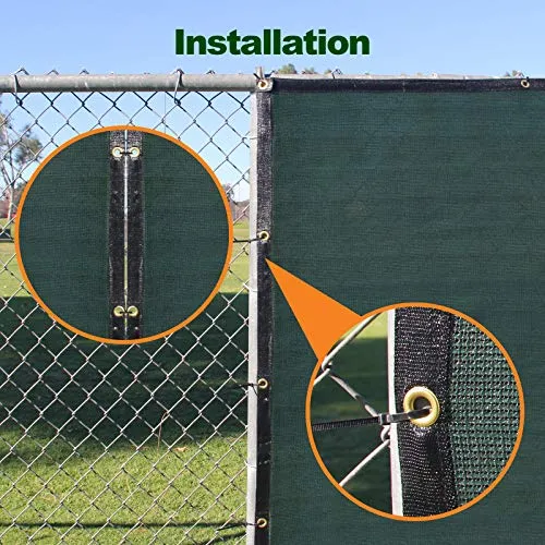 Amagabeli 6’x50’ 90% Blockage Shade Privacy Screen Outdoor UV Resistant Green Model No. ET007