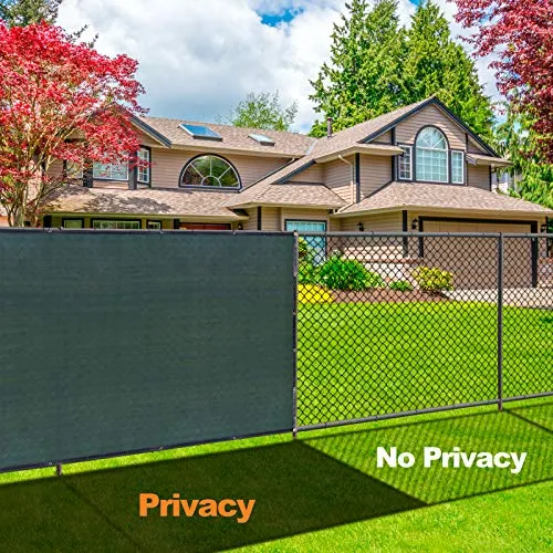 Amagabeli 6’x50’ 90% Blockage Shade Privacy Screen Outdoor UV Resistant Green Model No. ET007