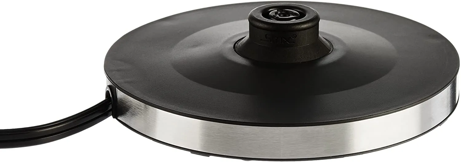 AmazonBasics Stainless Steel Portable Fast, Electric Hot Water Kettle for Tea and Coffee, 1 Liter, Silver