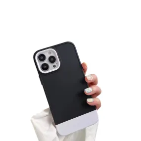 Anymob iPhone Black And White Shockproof Armor Matte Phone Case Hard Plastic Bumper Cover