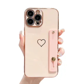 Anymob iPhone Case Gummy Peach Universal Heart Space Holder Phone Cover