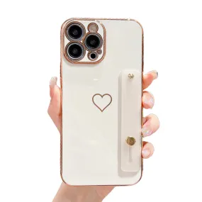 Anymob iPhone Case Gummy White Universal Heart Space Holder Phone Cover
