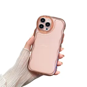 Anymob iPhone Case Pink Transparent Shockproof Bumper Clear Cover