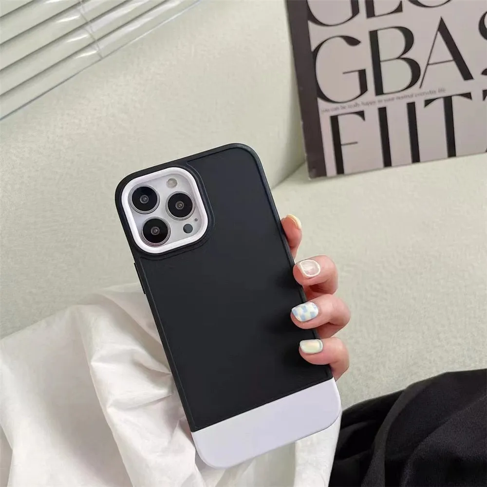 Anymob iPhone Gray And Yellow Shockproof Armor Matte Phone Case Hard Plastic Bumper Cover