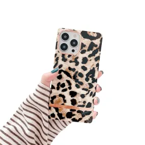Anymob iPhone Leopard Coat Electroplated Vintage Case Soft Silicone Shockproof Phone Cover