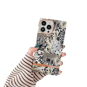 Anymob iPhone Leopard Electroplated Vintage Case Soft Silicone Shockproof Phone Cover