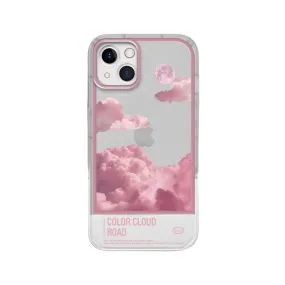 Anymob iPhone Pink Clouds Invisible Wristband Bracket Phone Case Silicon Cover