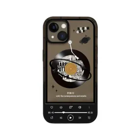 Anymob iPhone Vintage Record Invisible Wristband Bracket Phone Case Silicon Cover