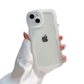 Anymob iPhone White Phone Case Candy Color Bumper Transparent Back Cover