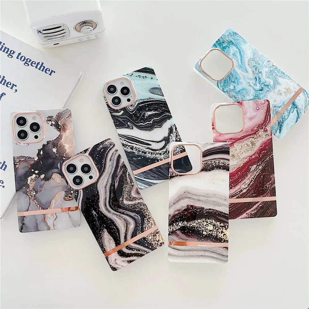 Anymob iPhone Zebra Electroplated Vintage Case Soft Silicone Shockproof Phone Cover