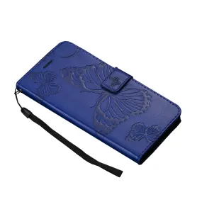Anymob Samsung Blue Flip Leather Case Back Cover Wallet Phone Shell