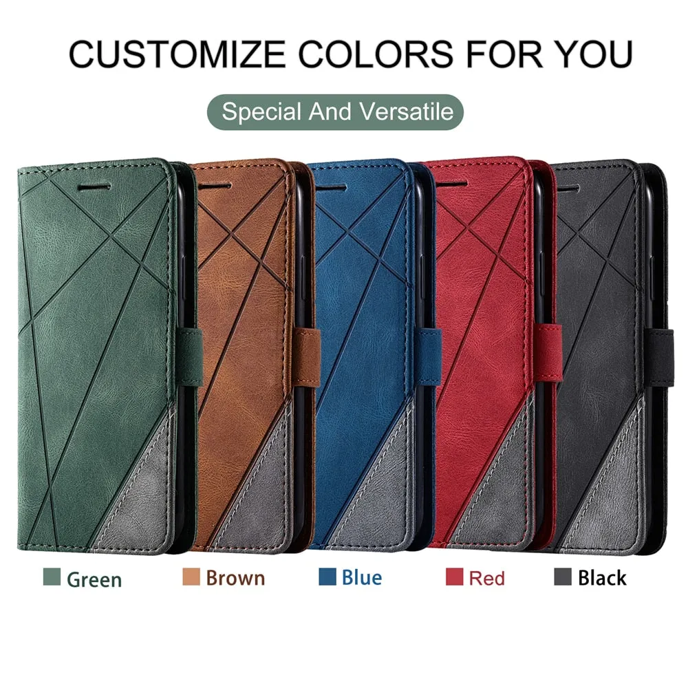 Anymob Samsung Blue Flip Wallet Leather Cases Phone Cover Protection