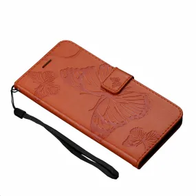 Anymob Samsung Dark Orange Flip Case Leather Wallet Phone Cover Protection