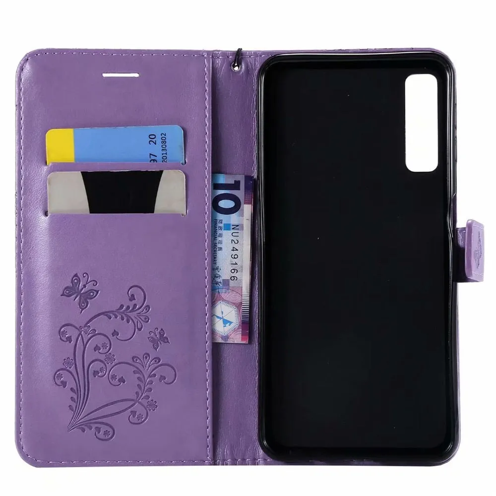Anymob Samsung Dark Orange Flip Case Leather Wallet Phone Cover Protection