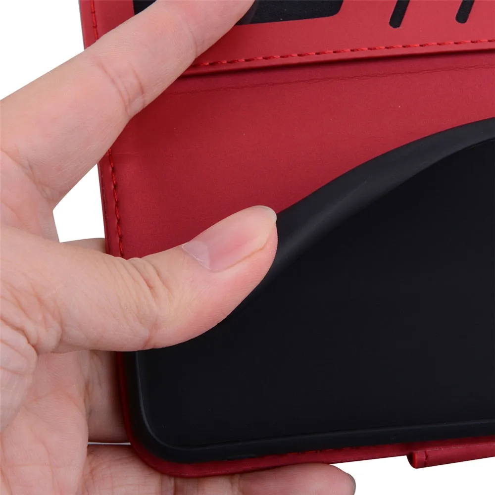 Anymob Samsung Orange Fog Phone Case Back Cover Leather Phone Protection