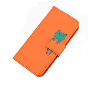 Anymob Samsung Orange Fog Phone Case Back Cover Leather Phone Protection