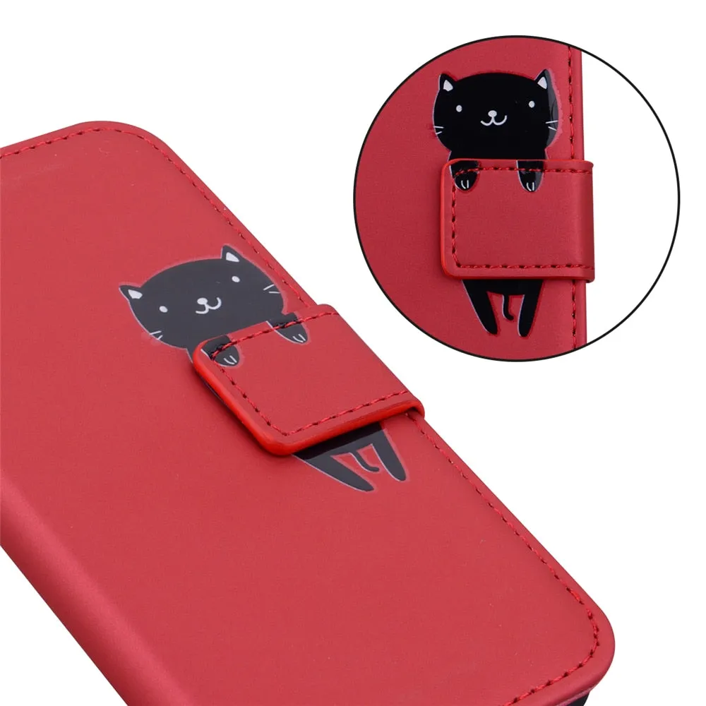 Anymob Samsung Orange Fog Phone Case Back Cover Leather Phone Protection