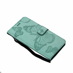 Anymob Samsung Turquoise Flip Case Leather Wallet Phone Cover Protection