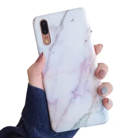 Anymob Samsung White Marble Flower Case Back Cover Art Leaf Silicone Phone Protection