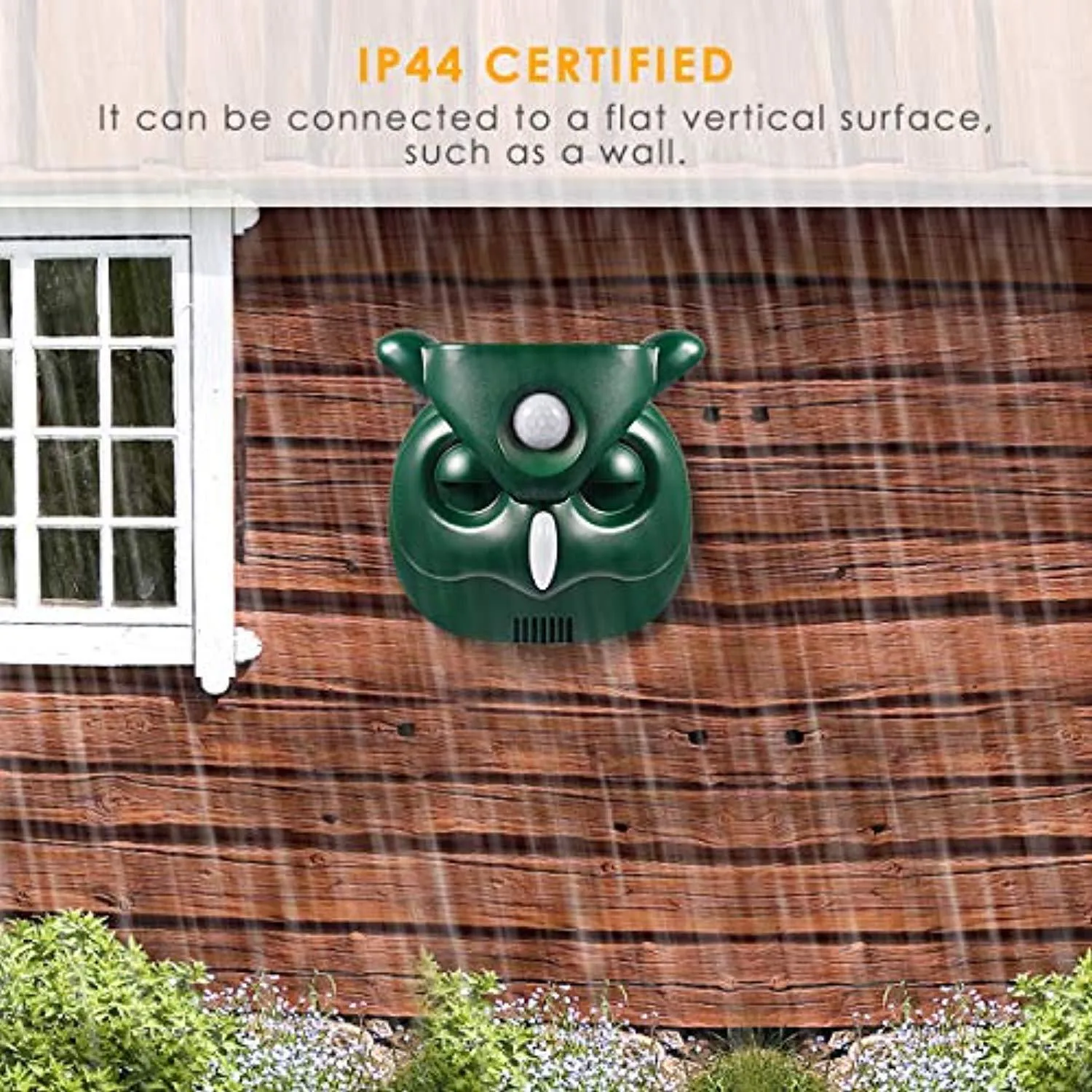 APlus  Dog Cat Repellent, Ultrasonic Pest Repellent with Motion Sensor and Flashing lights Outdoor Solar Powered Waterproof Farm Garden Yard repellent, Cats, Dogs, Foxes, Birds, Skunks, Rod