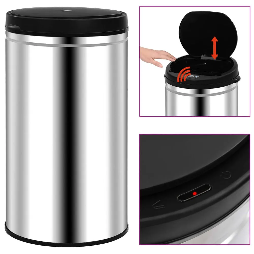 Automatic Garbage Bin - 60L Stainless Steel VidaXL