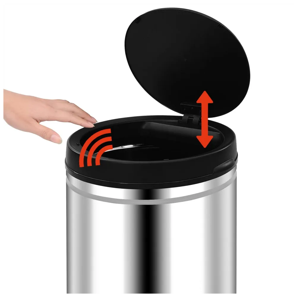 Automatic Garbage Bin - 60L Stainless Steel VidaXL