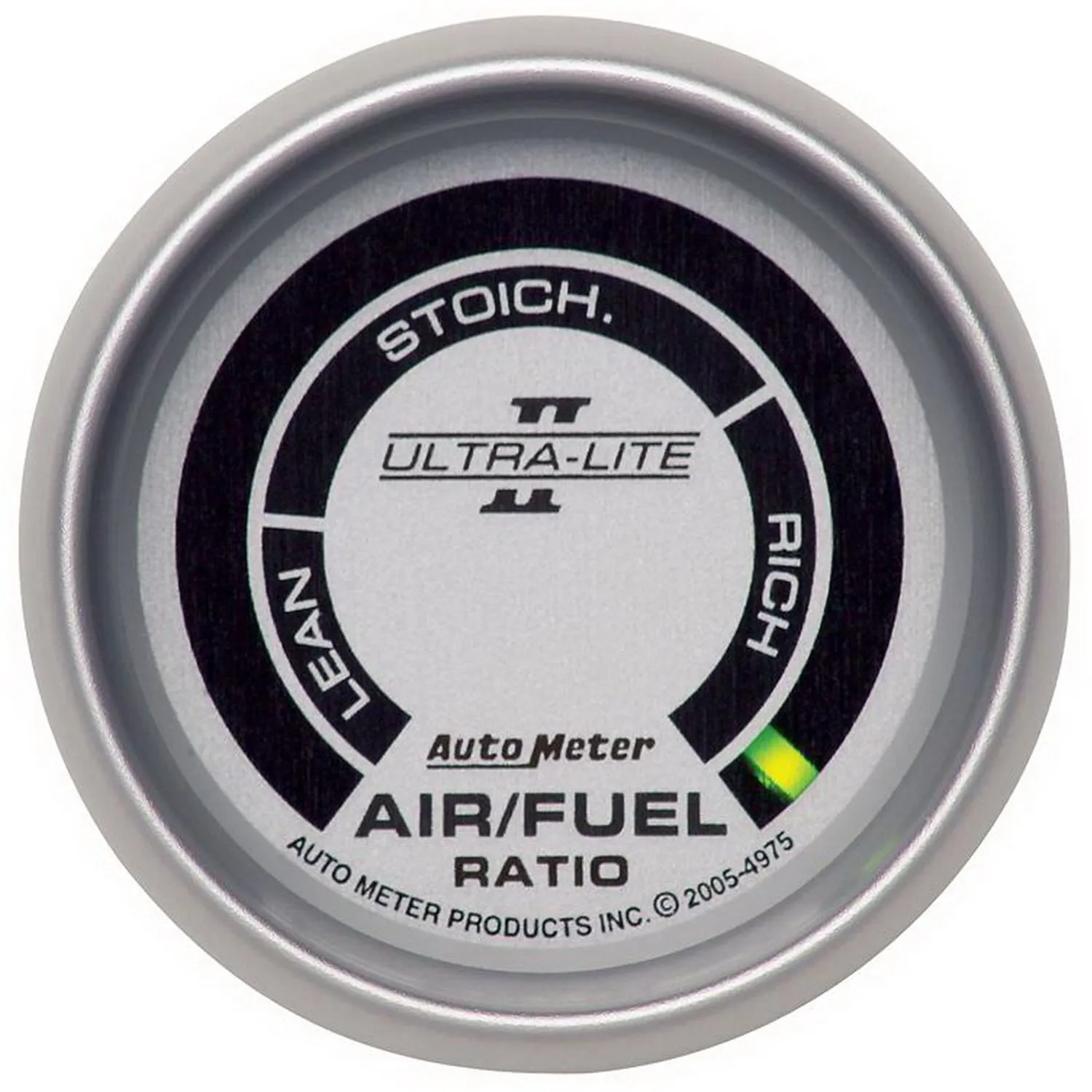 AutoMeter 4975 GAUGE; AIR/FUEL RATIO-NARROWBAND; 2 1/16in.; LEAN-RICH; LED ARRAY; ULTRA-LITE II