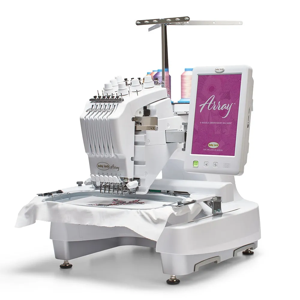 Baby Lock Array Six Needle Embroidery Machine with FREE Bundle