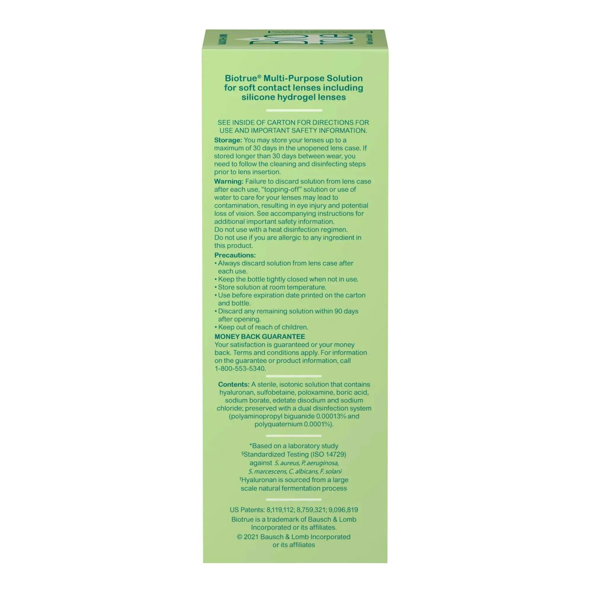 Bausch   Lomb Biotrue Multi-Purpose Contact Lens Solution Travel Size - 2 Ounce