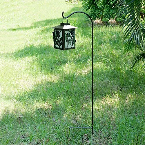 BEAU JARDIN 12 Pack Shepherd Hook 37 Inch 2/5 Inch Thick Heavy Duty Garden Outdoor for Plants Wedding Black  BG176