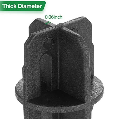 BEAU JARDIN 8 Pcs Plastic Ground Spikes Stakes 5 inch Tall for Solar Pathway Lights Garden Replacement  Walkway Landscape BG294